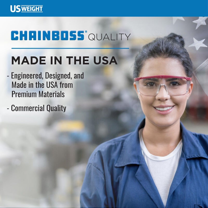 US Weight Security Chain with Plastic Chain Links Enhanced with SunShield UV-Resistant Technology, Made in the USA - Image 3